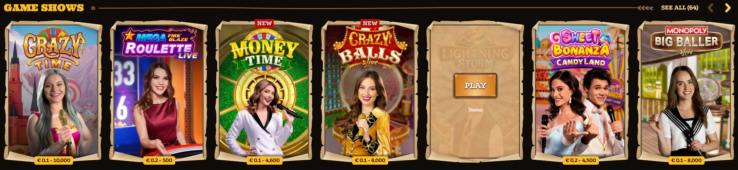 lizaro casino game shows